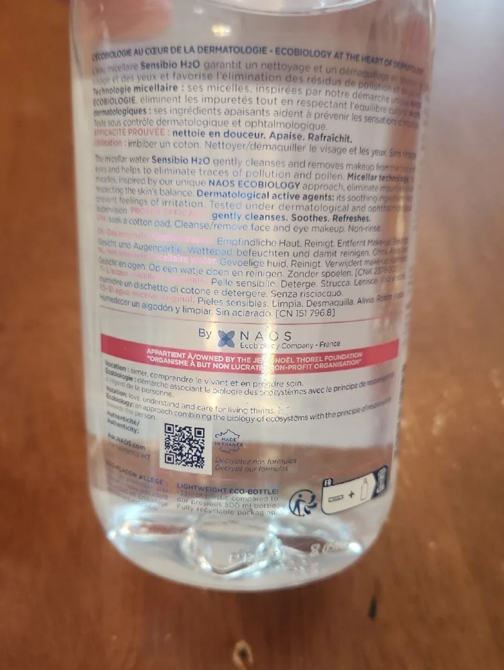 Bioderma gently cleanses
